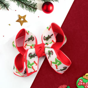 3 इंच का शीतकालीन कार्टून चरित्र बाल धनुष क्रिसमस लड़कियों के लिए लड़कियों के बच्चों के लिए बालों के बाल क्लिप - Product Image 3