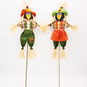 Senmasine automne récolte épouvantail pour jardin cour porche <span class=keywords><strong>oiseaux</strong></span> loin décor choix - Product Image 1