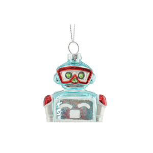 Ciondolo futuro spazio per bambini Robot in vetro soffiato a mano decorazioni natalizie in scatola regali di natale fiori <span class=keywords><strong>piante</strong></span> regali - Product Image 4