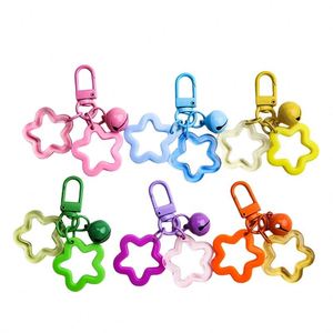 Promotion : Porte-clés Mini Clochette Étoile en Gelée Mignonne, Breloque Pentagramme en Acrylique Couleur Bonbon Fantaisie Kawaii, Accessoires de Porte-clés - Product Image 1