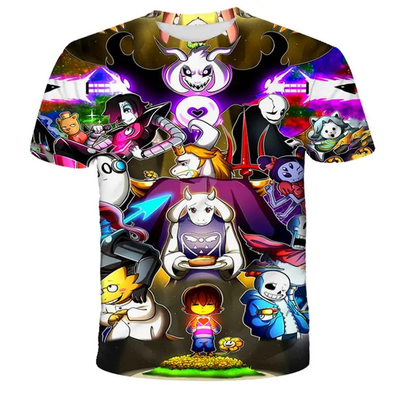 2022 Sommer mode Skelett Bruder Spiel Kinder 3D Gedruckte Masse übergroße T-Shirts Cartoon Herren T-Shirts 2022 Kinder T-Shirt