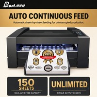 Machine de découpe semi-automatique à alimentation par feuilles DM380D, double tête, moteur servo, 1600 mm/s, 360 mm, 220 V, garantie 1 an pour étiquettes et autocollants