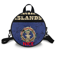 Sac à main rond en PU Saipan personnalisé, élégant et brillant, pour femme, idéal pour les sorties du week-end, les voyages décontractés et comme choix de cadeau