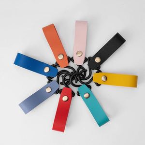 Camping Hook Tools Keychain Detachable PU Leather Hook Keyring - Product Image 1