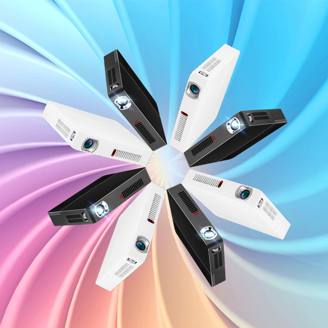 Newest Mini DLP Projector Home Beamer Built-in and Wifi System Projector