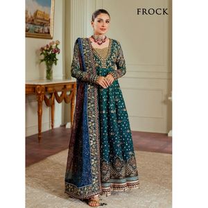 Trajes de Chifón Bordados Sin Coser de Diseñadores Pakistaníes, Conjunto de 3 Piezas, Kurti Casual Diario para Mujer, Ropa para Bodas y Fiestas - Product Image 3