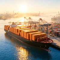 Expédition maritime et aérienne Amazon FBA de Chine vers les États-Unis et le Canada, service d'expédition porte-à-porte DDP, charge complète de conteneur (FCL)