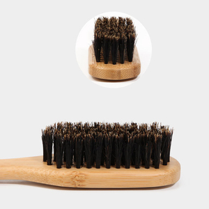 Cepillo de pelo de cerdas de jabalí suave ecológico al por mayor de fábrica mango de bambú estilo de <span class=keywords><strong>barba</strong></span> diseño duradero cepillo de <span class=keywords><strong>afeitar</strong></span> para <span class=keywords><strong>Barba</strong></span> - Product Image 2