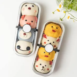 270ml Mini Loaf khay nướng sầu riêng hộp Quảng Đông Nhà Máy Lò an toàn dùng một lần nhôm lá tráng miệng cốc nhựa PET bột giấy Nắp