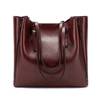 Bolso Tote de Cuero PU Encerado Vintage para Mujer, Bolso de Hombro de Gran Capacidad con Bolsillos Laterales con Cremallera, Patrón Personalizado, para Viajes, Oficina y Aire Libre