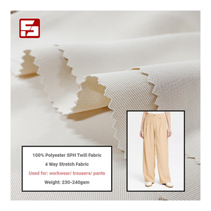 Stretch-Stoff 100% Polyester-Material Stoff Gewebe für Kleidung Damen für Hosen - Product Image 1