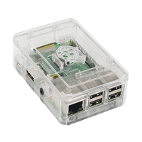Carcasa de plástico transparente para Raspberry Pi 3 Modelo B +, carcasa de plástico Compatible con Raspberry Pi 3 Modelo B + Plus