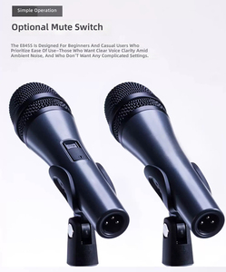Microphone dynamique à bobine mobile portable E845S, microphone vocal professionnel filaire pour scène, spectacle, animation, matériel audio - Product Image 5