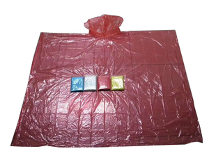 Personalizzato a buon mercato PE <span class=keywords><strong>impermeabile</strong></span> di plastica per adulti rosso monouso <span class=keywords><strong>Poncho</strong></span> pioggia per gli uomini e le donne - Product Image 4