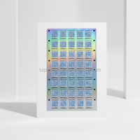 Autocollant de sécurité holographique de l'usine professionnelle inviolable aigle hologramme personnalisé pour l'épicerie de promotion efficace