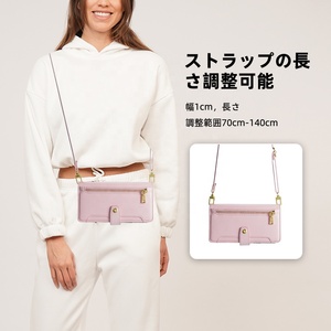 PU Da Lật Ví Điện Thoại Trường Hợp Dây Buộc Dây Đeo Crossbody Điện Thoại Di Động Túi Chủ Thẻ Đối Với <span class=keywords><strong>Samsung</strong></span> S24 Siêu iPhone 15 Pro Max - Product Image 5