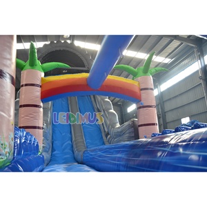 Les toboggans gonflables de vente chaude personnalisés en usine pour les jeux de fête pour enfants avec des trampolines gonflables sont très populaires - Product Image 5