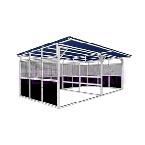 Tenda De Metal Galvanizada Portátil Cavalo Estável Cavalo Temporário Personalizado Estável - Product Image 1