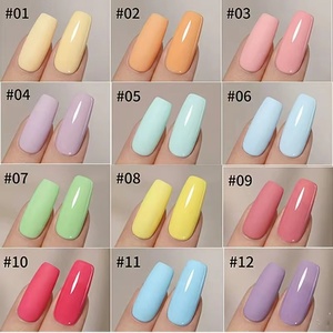 12 Esmaltes de Uñas en Gel de Color Macaron Altamente Saturados, con Degradado Sólido, Gel UV para Uñas, Decoración de Uñas DIY Adecuado para decoración de uñas - Product Image 2