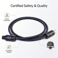 Câble d'alimentation HiFi RASANTEK noir tressé en cuivre plaqué or 1,5 m, amplificateur audio professionnel, prise IEC C13 EU/US, PVC durable, voiture