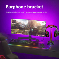 Support de casque de jeu de couleur rvb de haute qualité, support de casque avec HUB USB