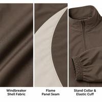 Conjunto de 2 piezas para hombre: Chándal deportivo con cuello alto, cremallera completa, paneles curvos, pantalones jogger con cintura elástica y puños con cordón, personalizado de fábrica.