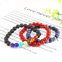 Bracelet jonc en cristal de pierres précieuses de guérison, perles rondes de 8 mm, personnalisé, pour femmes, breloques uniques faites à la main, bracelets énergétiques, vente en gros