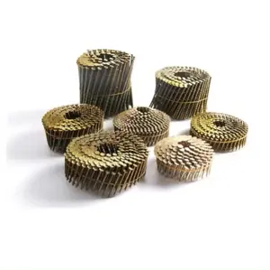 American Market electro galvanized .099" Wooden Pallet Coil Nail 3.0mmx1 1/4"Coil nails roofing 15 degree collated coil nails