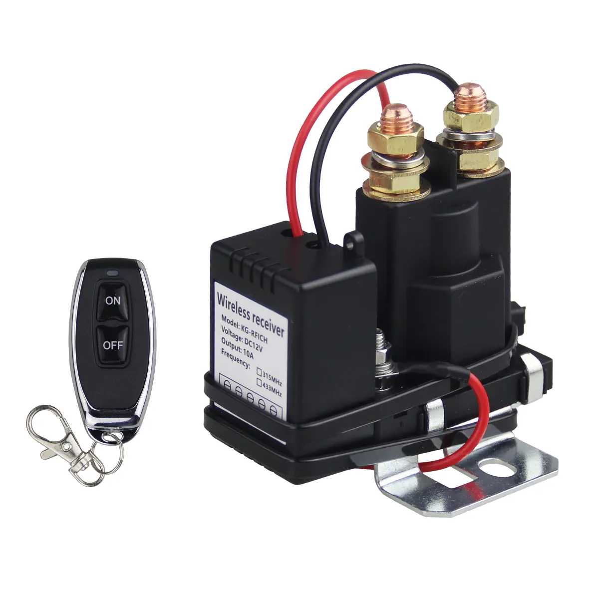 Bateria anti-roubo automotivo, interruptor de controle remoto 12v 500a