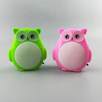OEM GL-W004 Plug in cadeau dessin animé hibou lampe à LED led veilleuse de chevet pour les enfants chambre décoration nuit