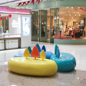 Y070 Chaise et banc en fibre de verre personnalisés pour crème glacée et bâtonnets de glace, résistants aux intempéries, en PRV, pour hôpitaux, hôtels, gymnases et centres commerciaux – Vente chaude - Product Image 4