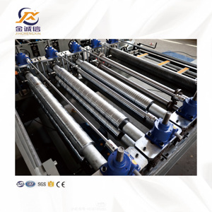 <strong>Used</strong> JCX PPGI Steel Bottom Plate Roll Forming Machine Roof Wall Tiles PLC Control System Pump 1200mm Building Construction - Product Image 4