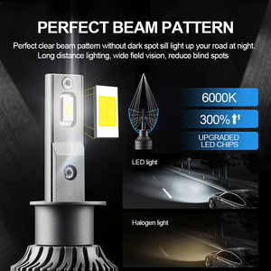 ไฟหน้ารถยนต์ Autodragons Mini Led 60w 9600lm 6500k แสงสีขาวซีนอน 3570CSP ไฟตัดหมอกแบบ Led สำหรับรถยนต์ H1 G11 - Product Image 4