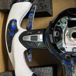 Volante de Coche de Fibra de Carbono Forjado para <span class=keywords><strong>BMW</strong></span> E90 E92 F02 F32 F80 F82 F20 F35 F06 F10 F18 F30 <span class=keywords><strong>320i</strong></span> 330i 520i 530i 740i 640i - Product Image 2