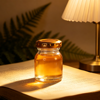 Ensemble de 3 pots à miel en verre de luxe avec couvercles, coffret cadeau de dégustation de miel, boîte rigide personnalisée disponible pour le miel de Manuka cru biologique