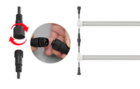 Tube lumineux LED à connexion facile pour serre verticale, spectre complet personnalisé pour la croissance des plantes, légumes, fruits et herbes
