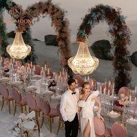 Grand lustre en cristal, accessoires de mariage, événements de luxe, lumières décoratives de scène, lustre, centre de table, décoration de mariage