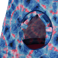 Fauteuil suspendu en forme de tente avec support, chaise hamac à motif tie-dye pour enfants et adultes