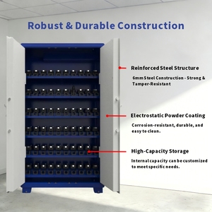 Fireproof &amp; High-Capacity Steel Gun Safe Box for Home Use with Key <strong>Lock</strong> Facial Recognition &amp; Fingerprint <strong>Lock</strong> - Product Image 5