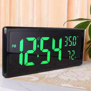 CHEETIE Đồng Hồ Treo Tường Kỹ Thuật Số Màn Hình Lớn CP200 Đồng Hồ Báo Thức Điện Tử Thông Minh Có Đèn Hiển Thị Nhiệt Độ - Product Image 3