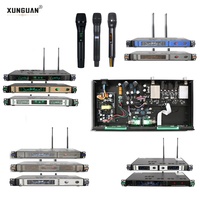 Microphone sans fil à tube électronique XUNGUAN série R-06 avec portée de réception de 80 mètres, système sans fil pour église/scène