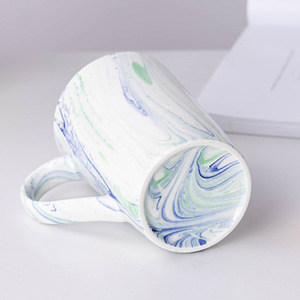 แก้วเซรามิคลายหินอ่อน 430 มล. ทนความร้อน สำหรับใช้ในบ้าน สำนักงาน หรือเป็นของขวัญ - Product Image 3