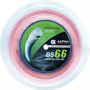 Cordage de badminton Alpha BS66 0,66 mm, haute répulsion, compétition, entraînement professionnel, 24-28 LBS, 200 m - Product Image 2