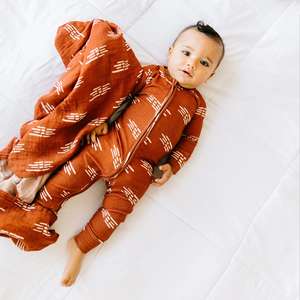 Pigiama intero in bambù con cerniera a maniche lunghe per neonati e bambini primavera 2023 - Product Image 6