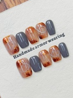 Vente en gros d'usine : Ongles à presser en acrylique faits main de haute qualité, styles mixtes aléatoires avec livraison stable