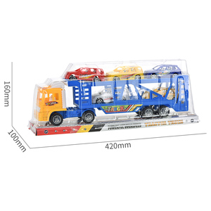Set di Giocattoli per Bambini con <span class=keywords><strong>Camion</strong></span> Trasporto Container a Inerzia, Modellini di Auto Cartoon in Plastica - Product Image 2