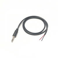 Adaptateur de remplacement, prise mâle 3,5 mm vers fil nu, extrémité ouverte, TS 2 pôles mono 1/8\" 3,5 mm