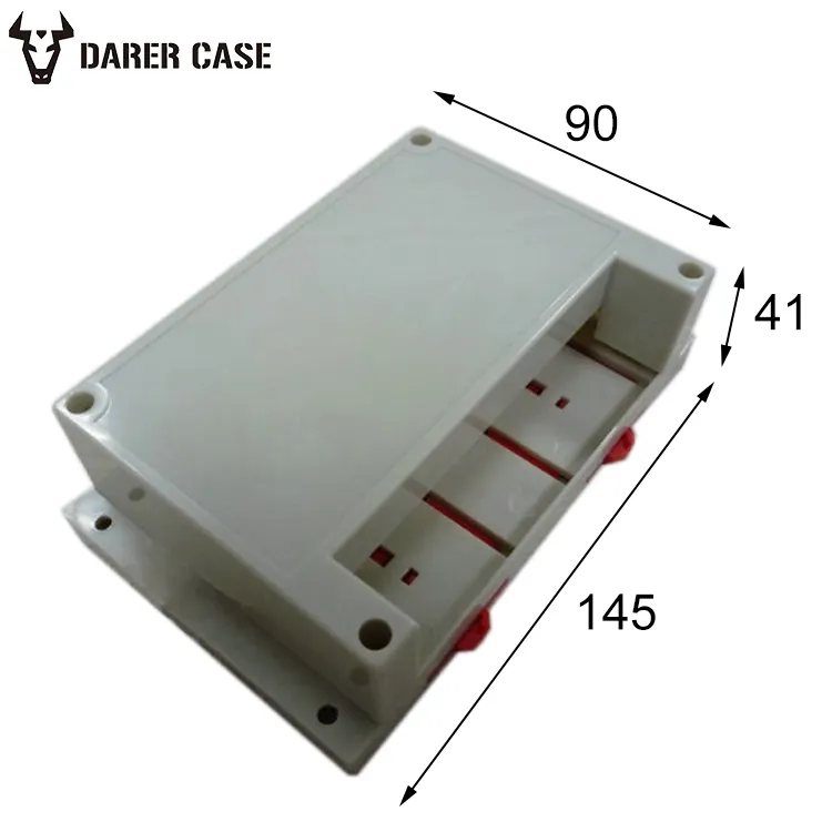 145*90*41mm PLC011 en plastique din rail boîtier