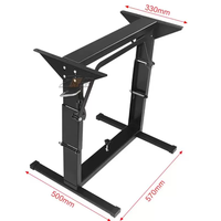 Accessoires pour caravane HEYRV, pied de table relevable noir pour camping-car avec réglage de niveau 2