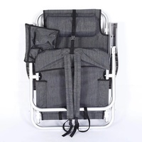 Chaise de plage pliable réglable en gros, chaise longue portable légère pour adultes, idéale pour le camping et les voyages en extérieur